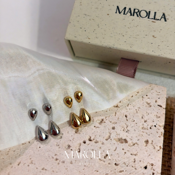 The Teardrop Ear Jacket Studs
