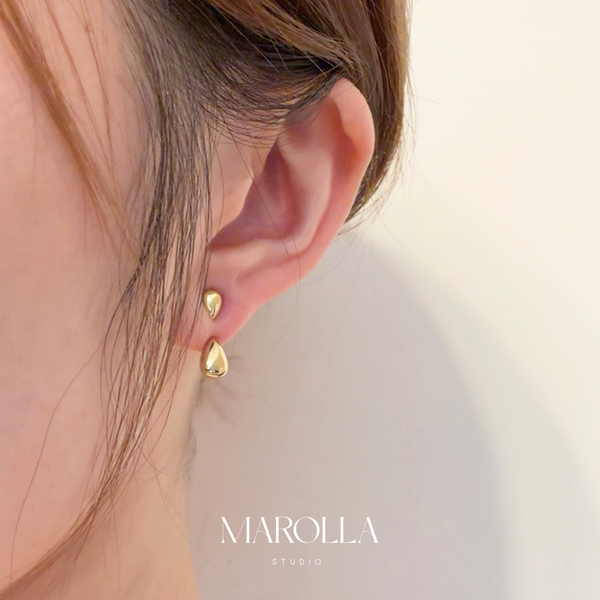 The Teardrop Ear Jacket Studs
