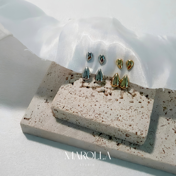 The Teardrop Ear Jacket Studs