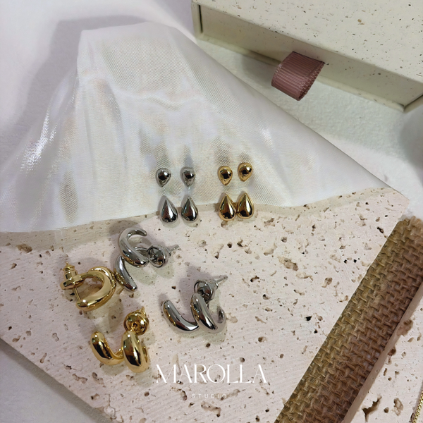The Teardrop Ear Jacket Studs